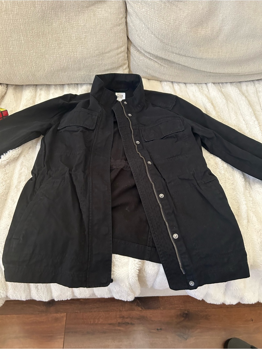 GAP Men's Black Military Field Jacket
